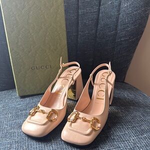 Gucci Women's Pink Leather Heels